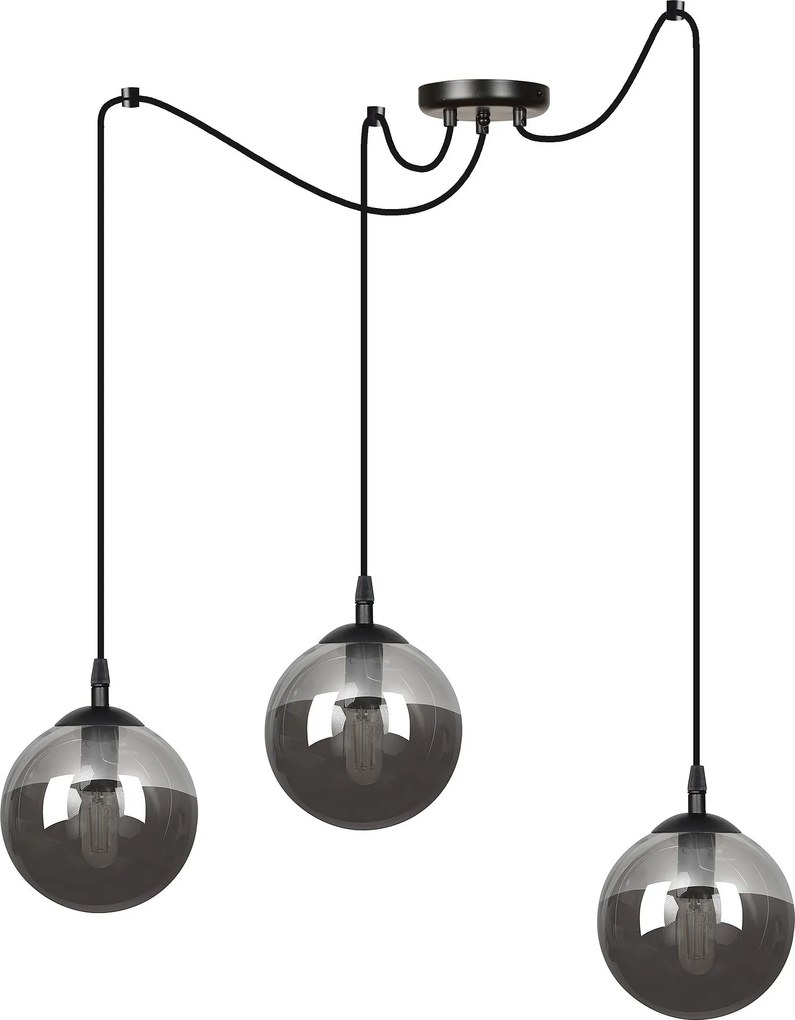Emibig modern függeszték gigi fekete grafit emi937/3