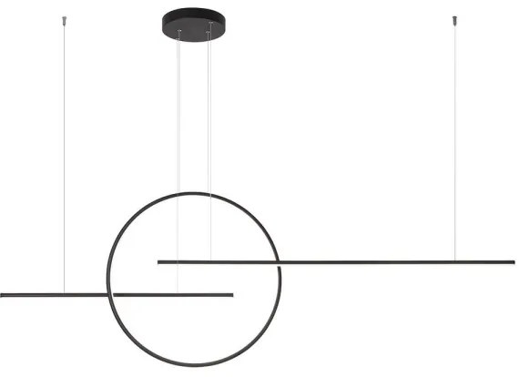 Redo 01-1737 - GIOTTO LED/56W/230V állítható fekete függeszték