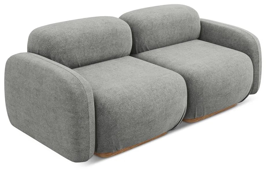 Szürke buklé moduláris kanapé 190 cm Ailani – Makamii