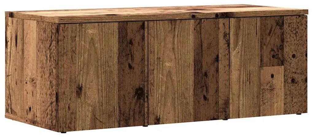 TV szekrény Régi fa 80x34x30 cm Gépelt fa