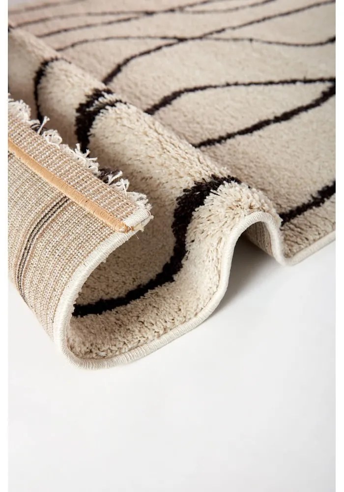 Fehér-fekete szőnyeg 120x180 cm Routa – Universal