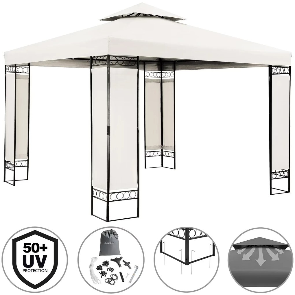 Deuba Lorca kerti pavilon 3x3 m - krém