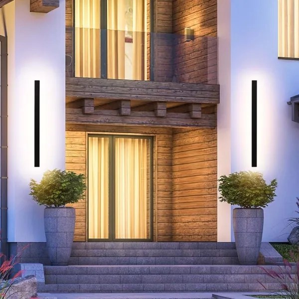 LED kültéri fali lámpatest LED/10W/230V 3000K IP65 51 cm fekete