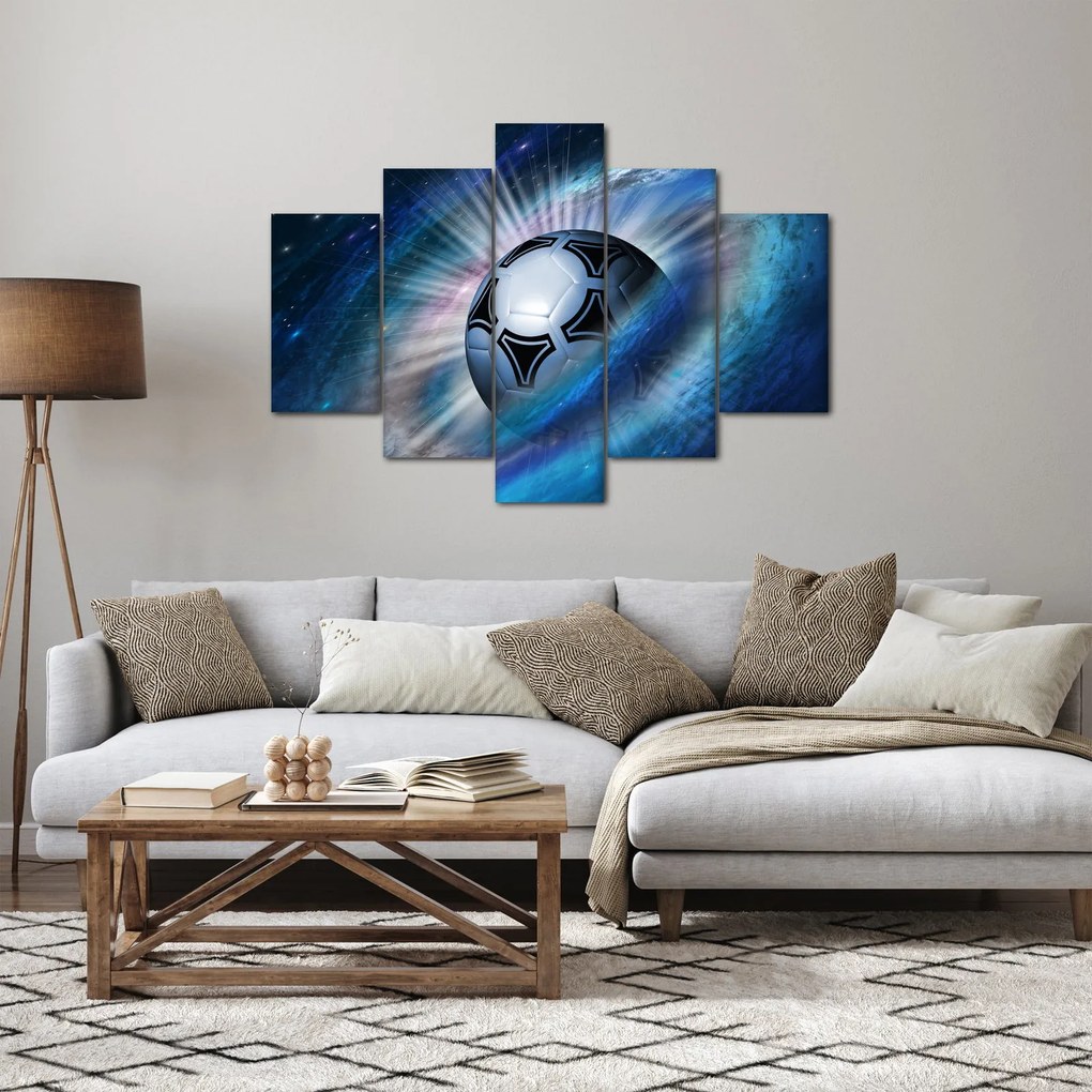Kép - Futball a térben (150x105 cm)