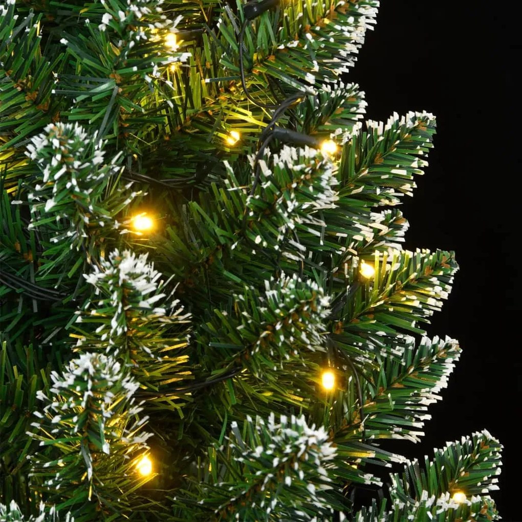 vékony műkarácsonyfa 150 LED-del 150 cm