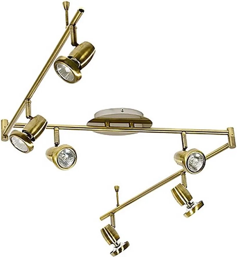 Spotlámpa LOTOS 6xGU10/50W/230V arany