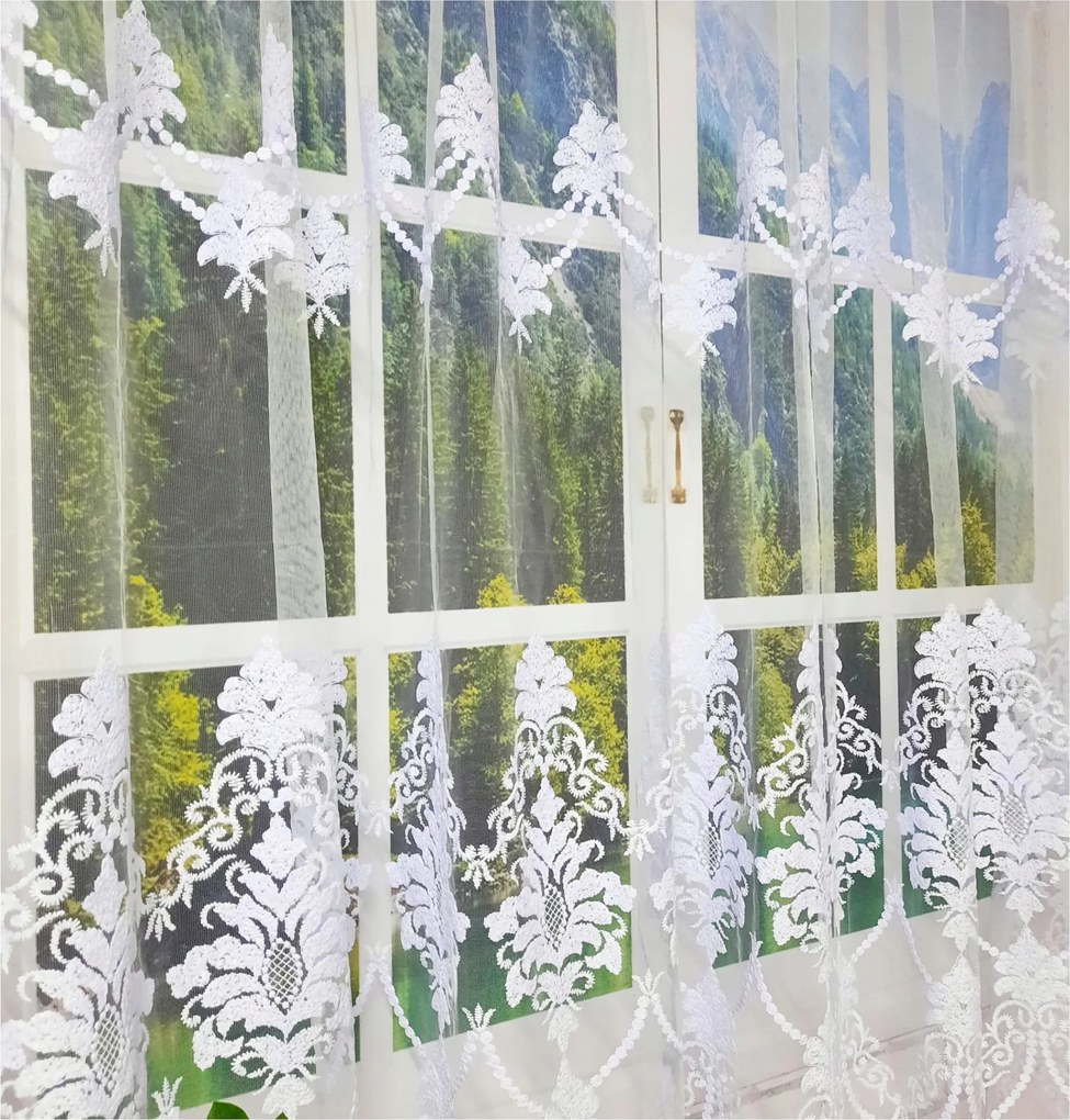 Kész függöny 300x160, hálós „Dísz”