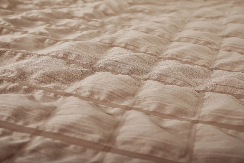 Krepp lapok Polycotton Neapol barna 200x140cm+90x70cm TiaHome