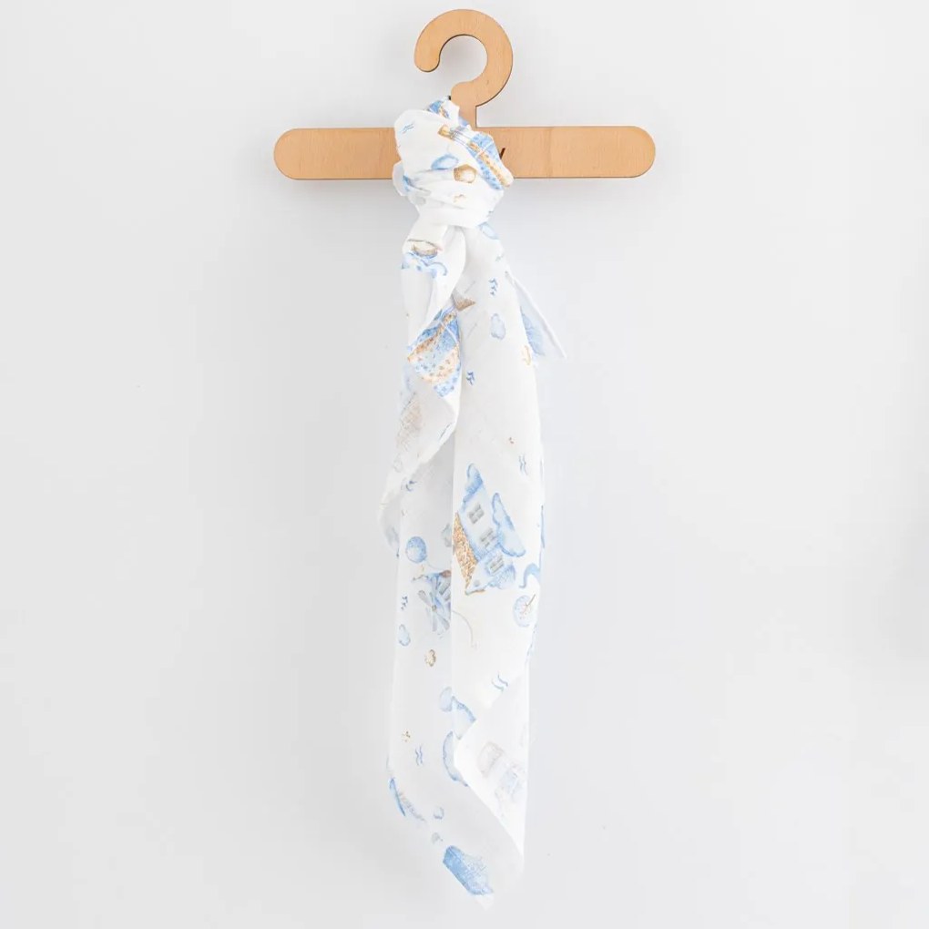 Pamut pelenka nyomtatással New Baby 70x80 cm 3 db FIÚ