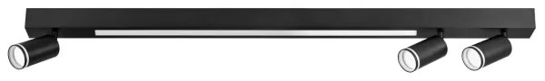 LED Mennyezeti lámpa PÁRIZS LED/24W/230V + 3xGU10/10W fekete