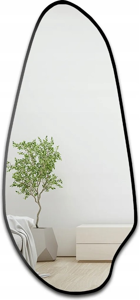 Jaspis organikus tükör fekete Mdf keretben 60x140 dekoratív