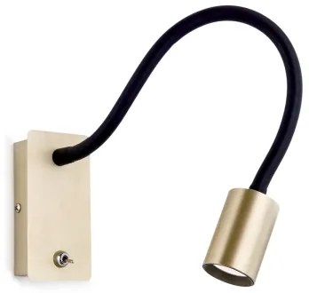 Orion WA 2-1342 - LED Rugalmas fal kislámp KURT LED/5W/230V arany