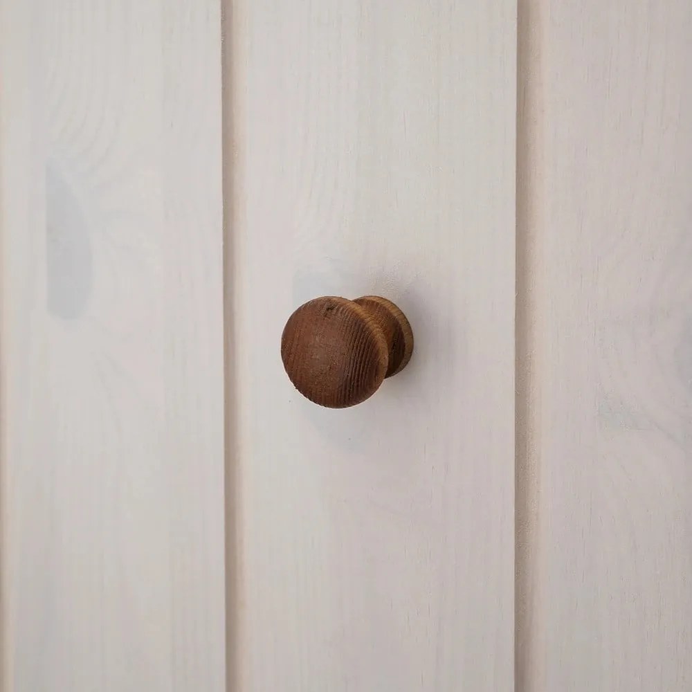 Fehér borovi fenyő előszoba bútor 55x100x2 cm Anita – Støraa