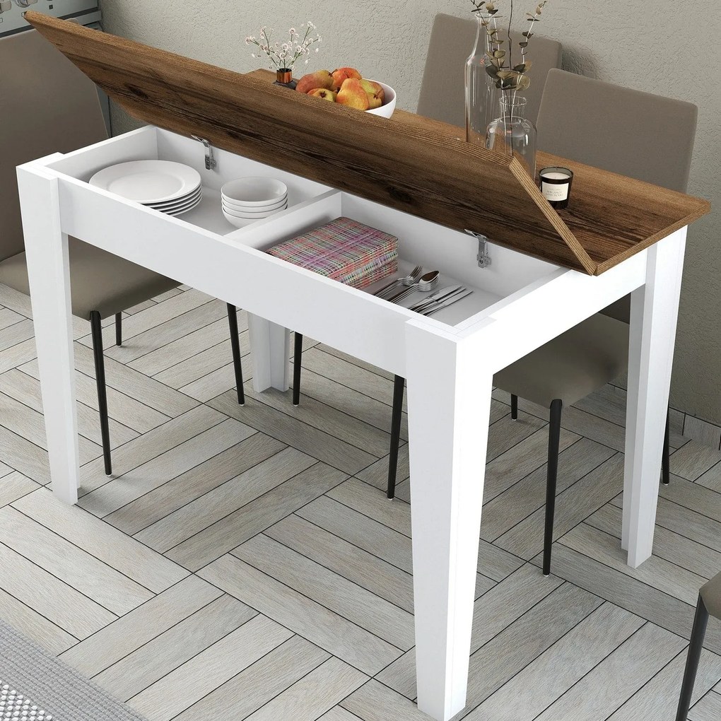 Étkező asztal Kiev 511 - Walnut, White