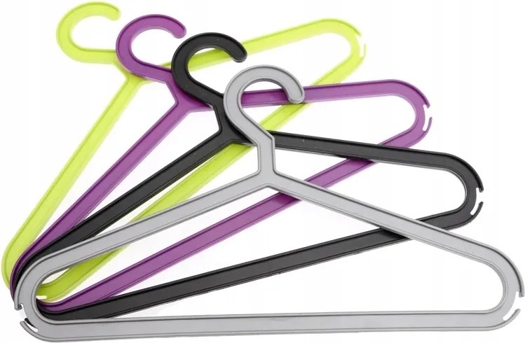 Műanyag akasztó 5 db