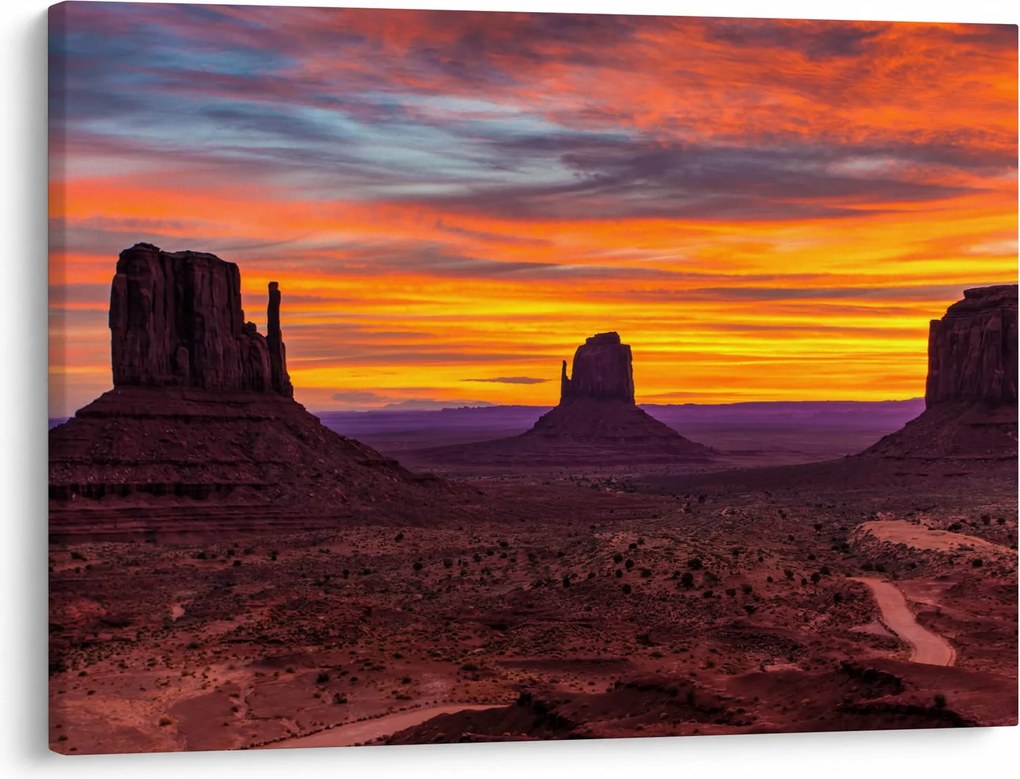 Kép - Emlékmű - völgy Arizonában (70x50 cm)