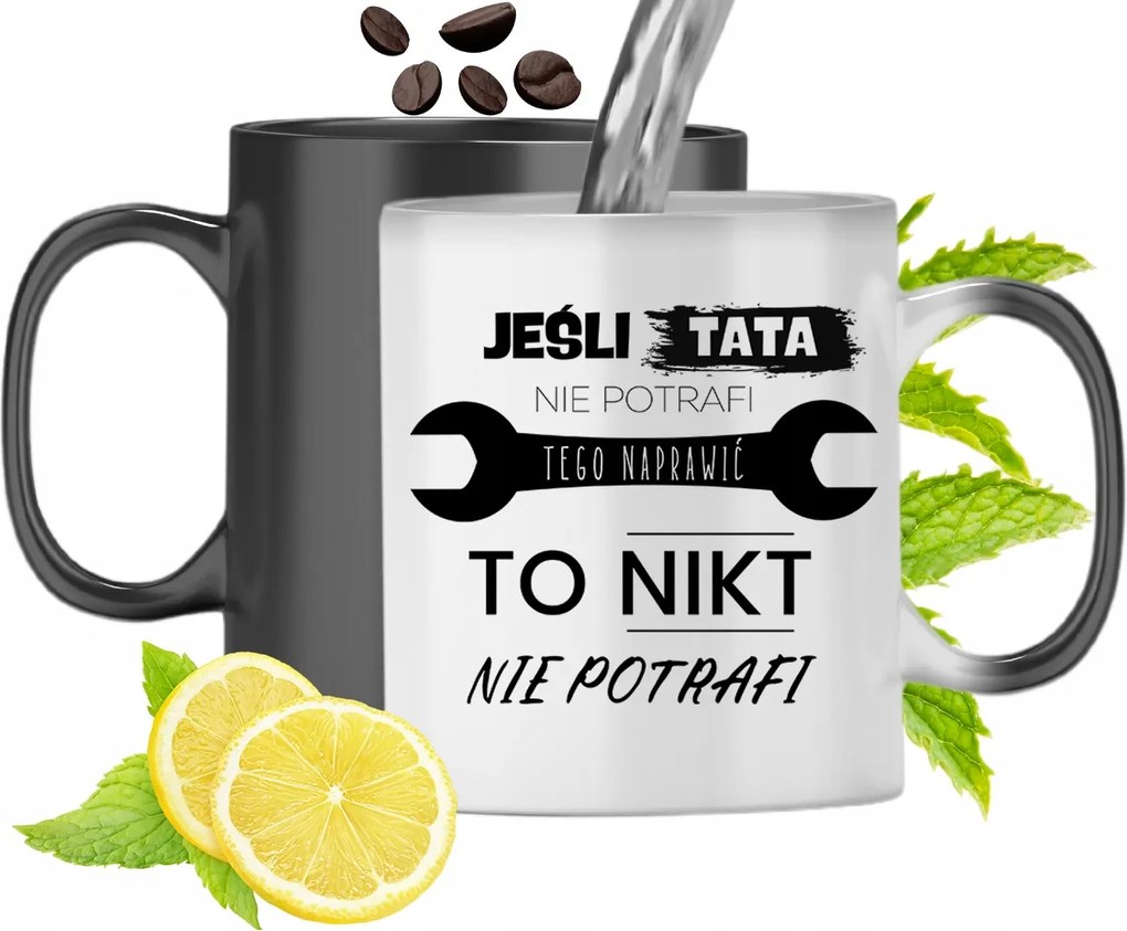 Mágikus Bögre Apukáknak Színváltós Nyomtatott Fotóval