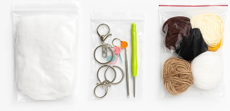 4 db-os állatos horgoló készlet kezdőknek