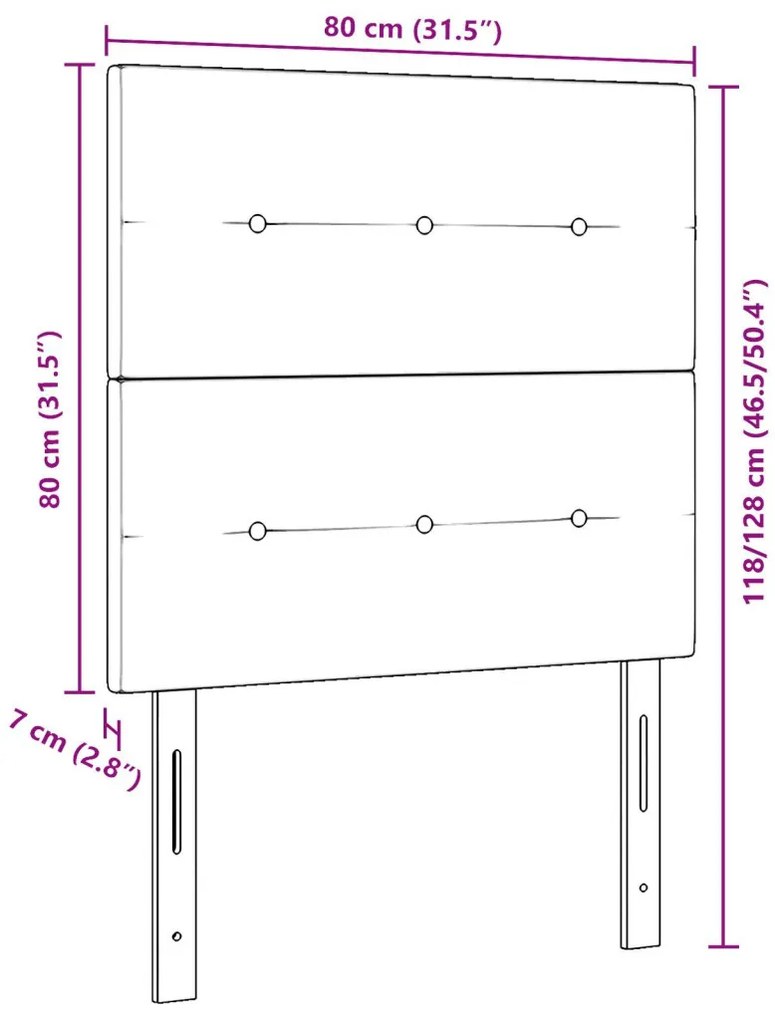 Fejtámla Gombos Bézs 80 cm Ágynemű