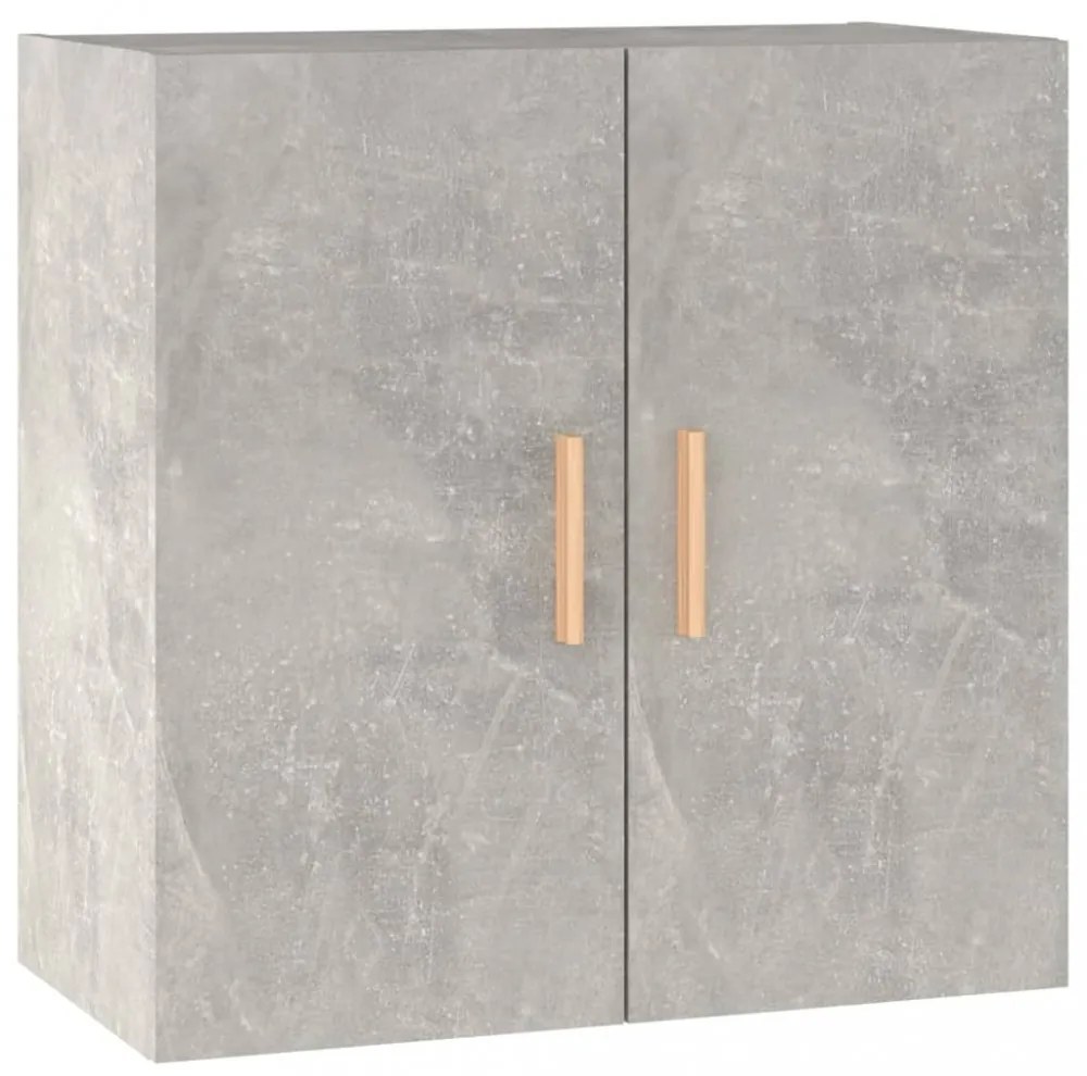 betonszürke szerelt fa faliszekrény 60 x 30 x 60 cm