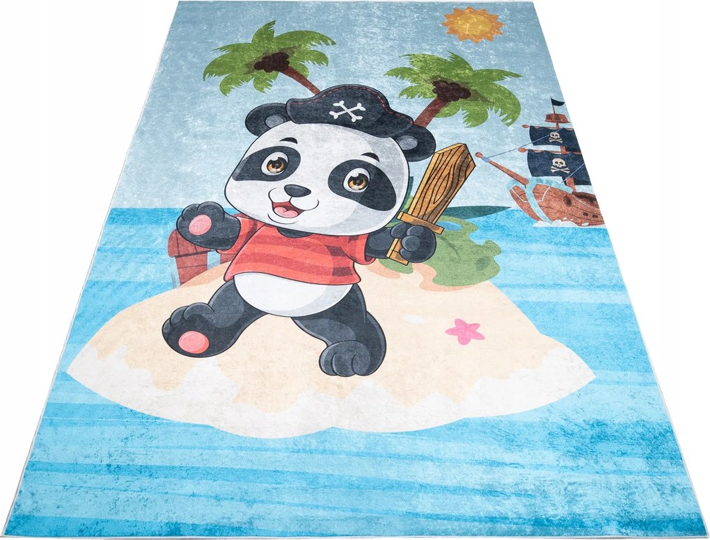 Gyerek Szőnyeg Színes 120x170 Panda sziget Kalóz