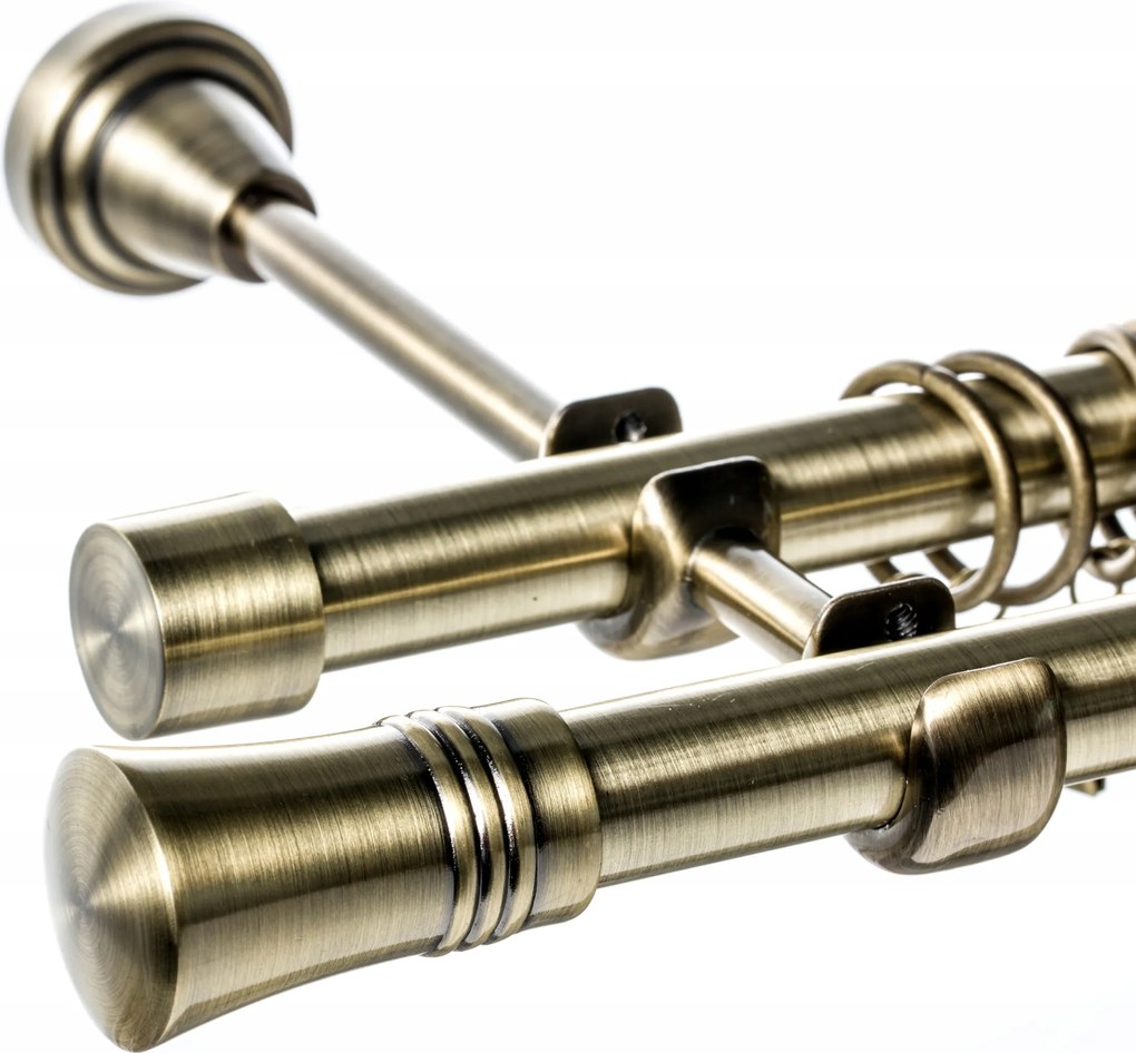 Dekoria Alex dupla függönykarnis arany antik 200 cm