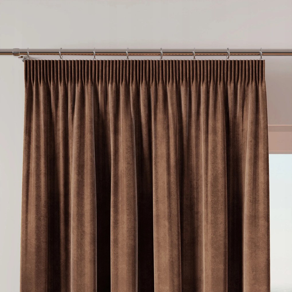 Velvi Szalagfüggöny 140x260cm, barna szín