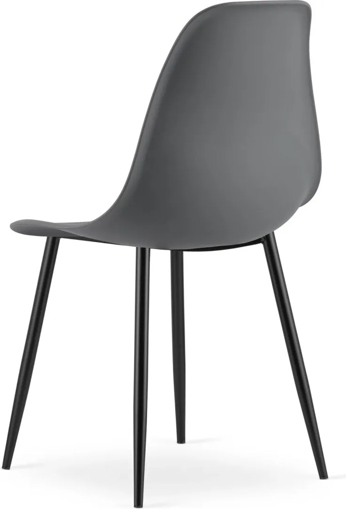 OSAKA sötétszürke szék fekete lábakkal