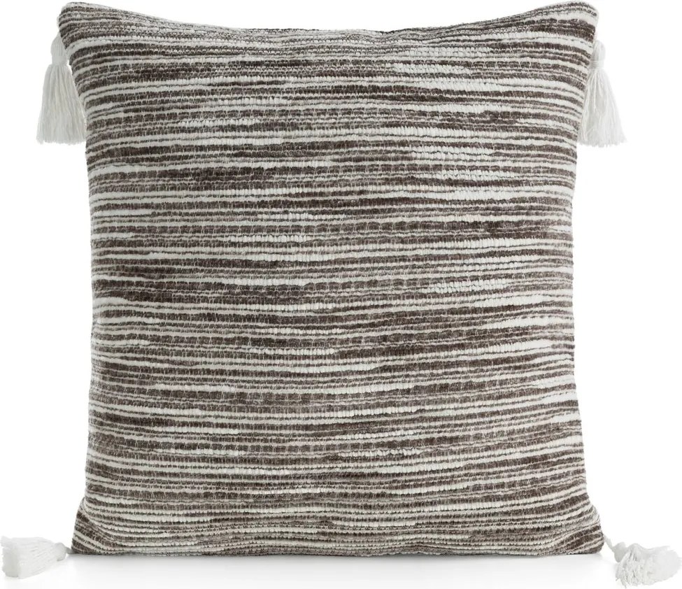 Dekoratív párnahuzat Enid 45x45 Eurofirany sötét bézs melange