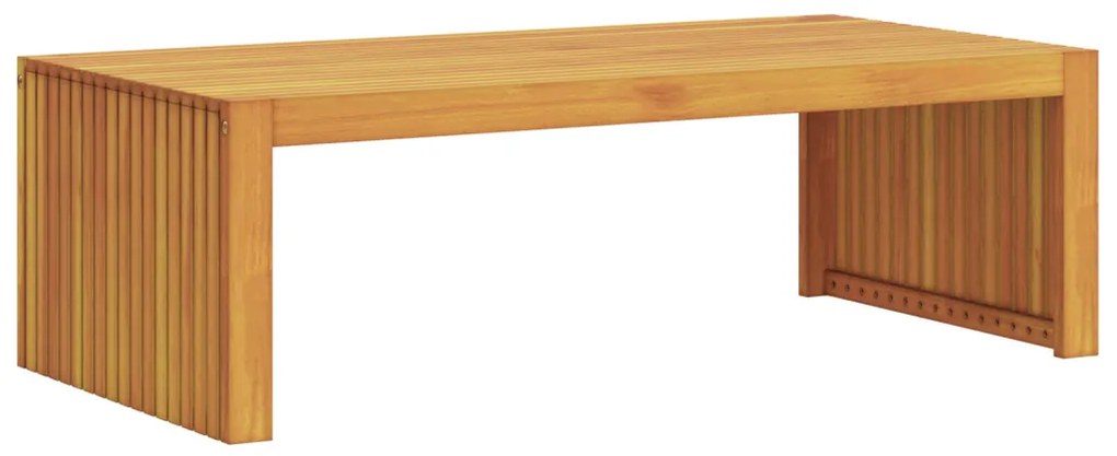 Kerti Kávéasztal 110x55x35 cm Tömör Fa Akác