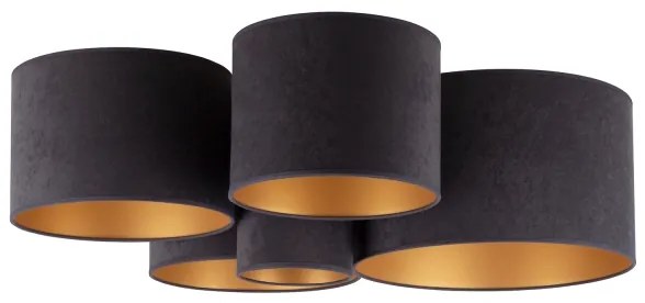 Duolla - Mennyezeti lámpa ROLLER PENTO 5xE27/60W/230V antracit