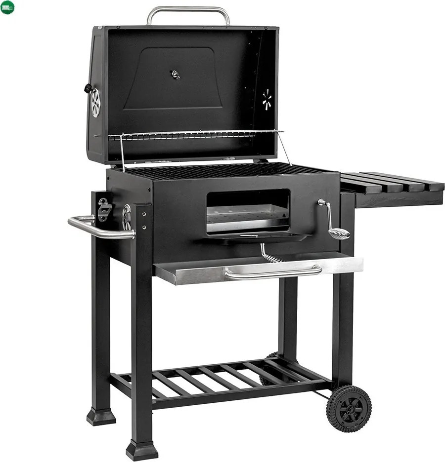 Multifunkciós faszenes kerti grillsütő