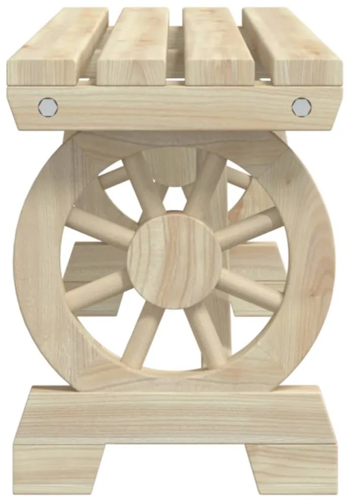tömör fenyőfa kerti pad 115 cm