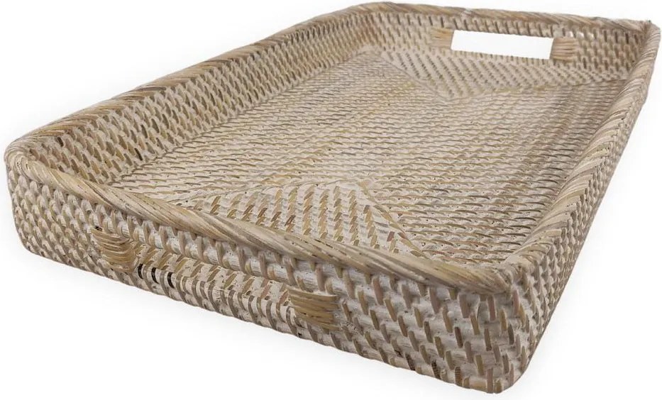 KOMING rattan tálca L