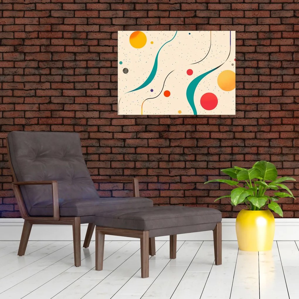 Kép - Minimalista színes illusztráció (70x50 cm)