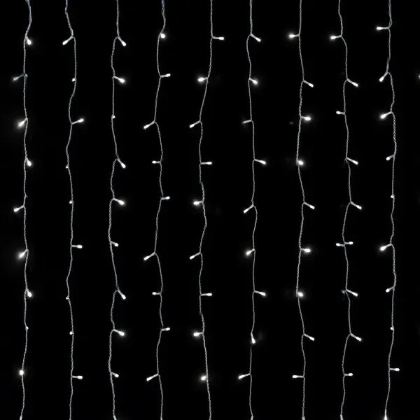 Karácsonyi függöny világítás 2*2m hideg fehér IP44