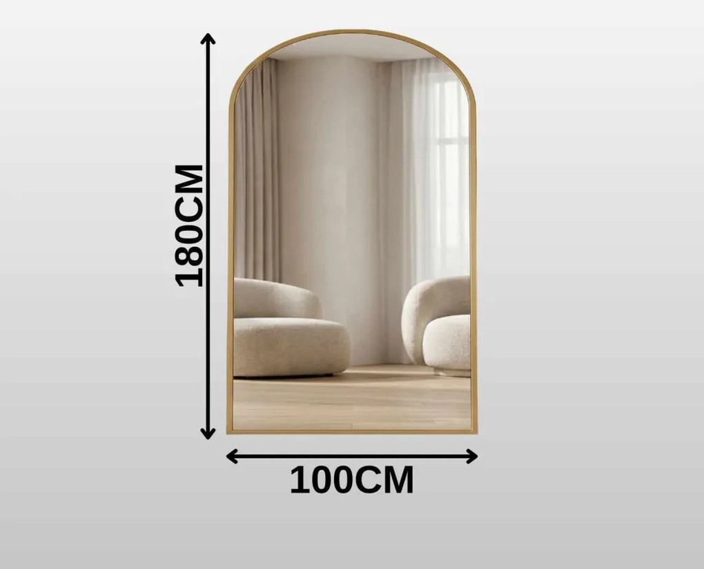 Tükör, arany, 100 cm