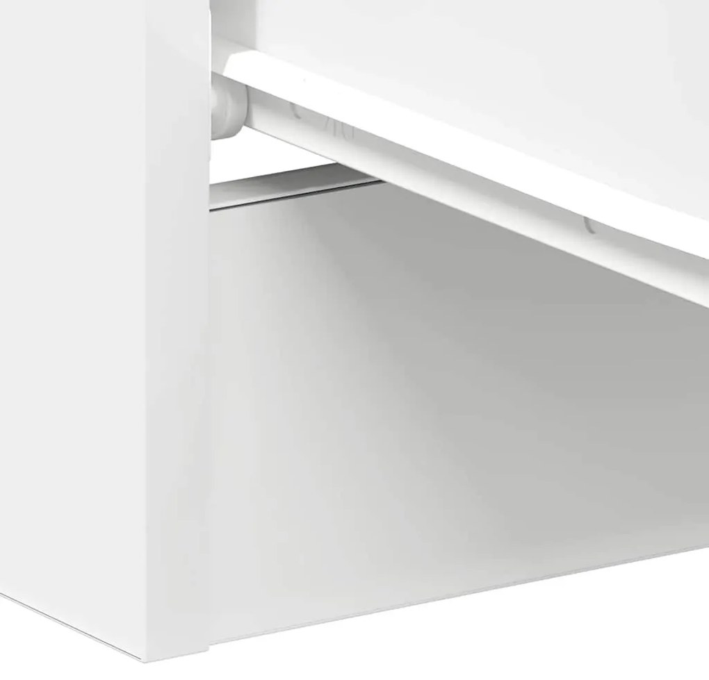 fehér szerelt fa éjjeliszekrény 38 x 35 x 56 cm