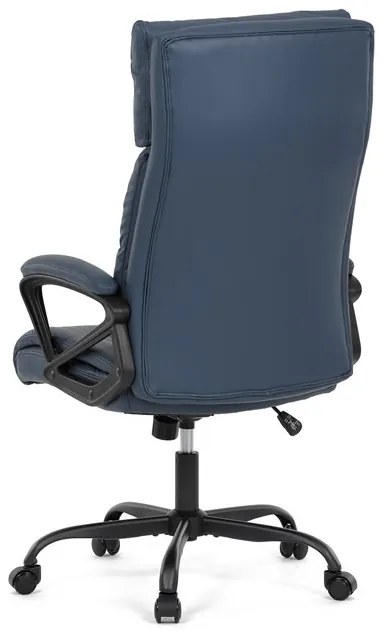 Irodai szék hintamechanikával, kék műbőr kárpittal. BLUE