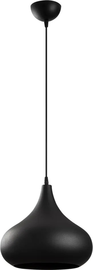 Sağlam 3774 fekete-arany fém függőlámpa, Ø30 cm