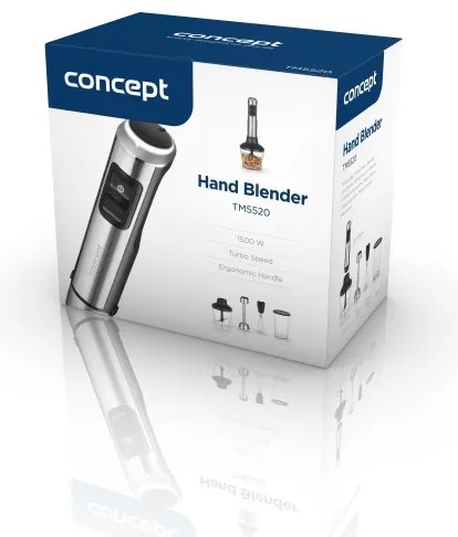 Concept TM5520 - Botmixer kiegészítőkkel 1500W/230V fekete/rozsdamentes