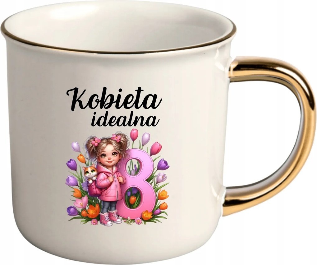 Bögre Fehér Arany Rant Ajándék Vicces Nőnap Nő Tökéletes