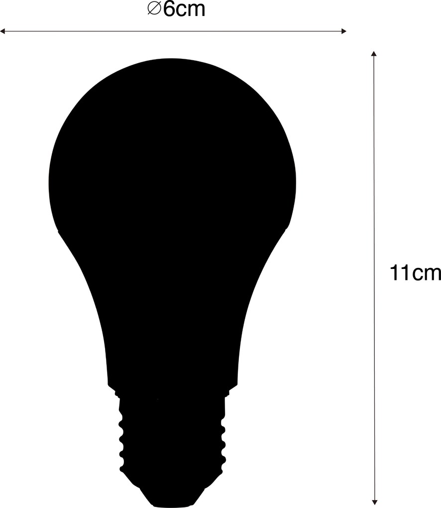 3 db-os készlet okos E27 LED izzó A60 matt RGBW 8,5W 806lm 2700K