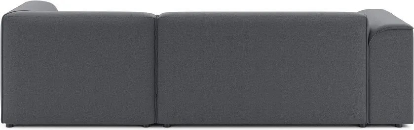 Sötétszürke sarokkanapé (jobb oldali-heverő résszel) Merid – Ropez