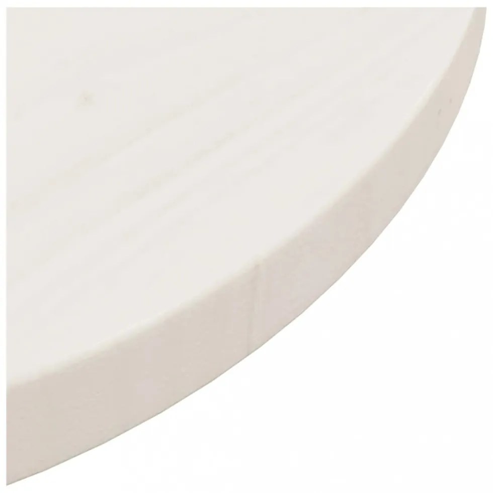 fehér tömör fenyőfa asztallap Ø40 x 2,5 cm