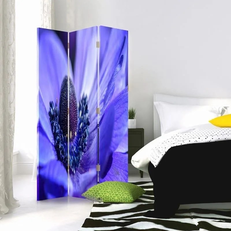 Gario Paraván Lila virág szíve Méret: 180 x 170 cm, Kivitelezés: Klasszikus paraván