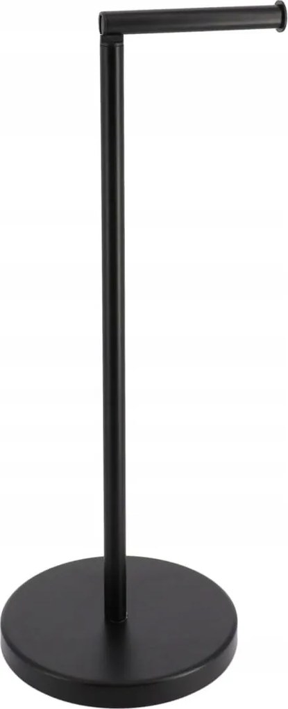 Fém Wc papír tartó állvány fürdőszobába, fekete