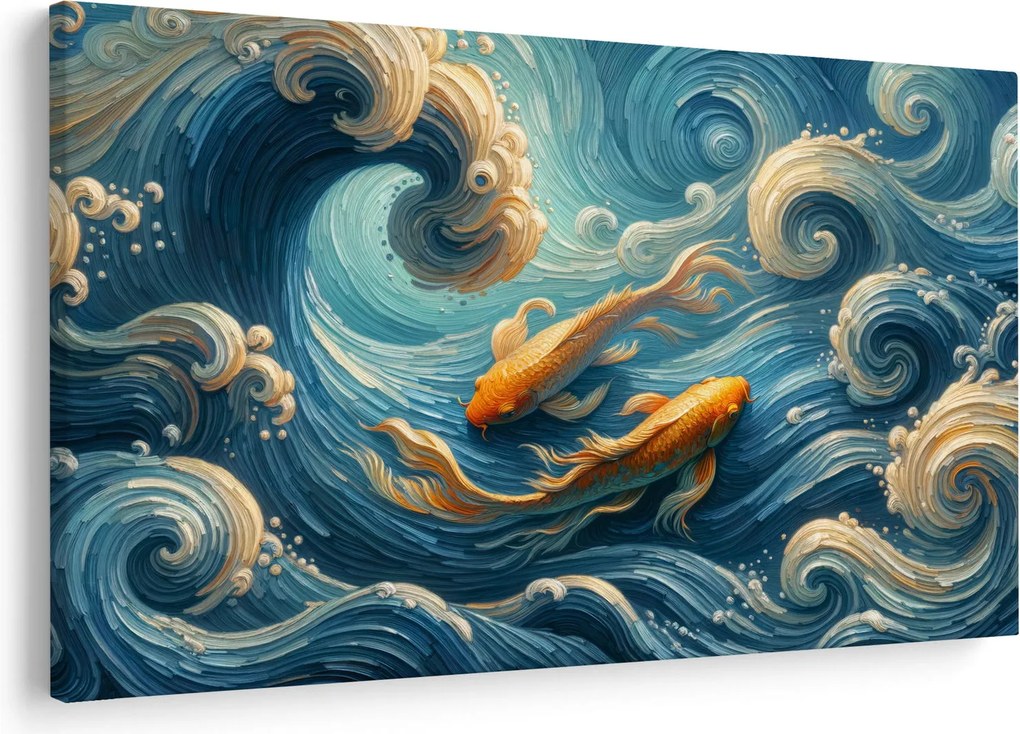 Kép - Aranyhalak (90x60 cm)