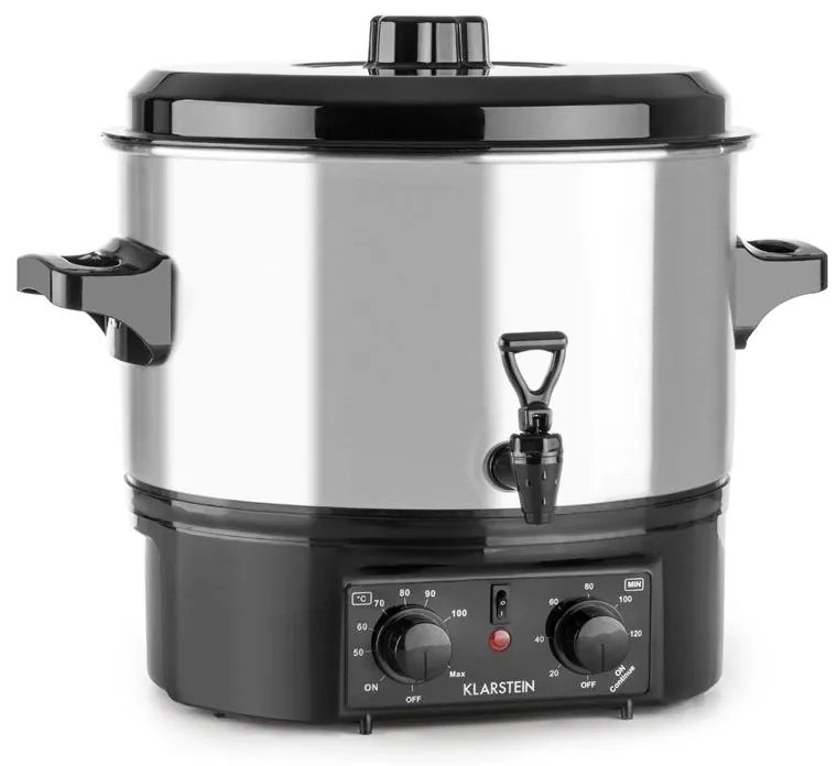 Klarstein Biggie Small, befőzőautomata, 16 l, 2000 W, rozsdamentes acél