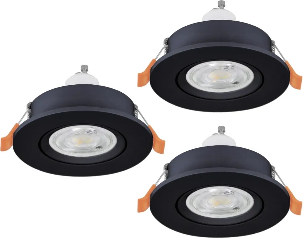 Eglo BARRANCO GU10 902257 Beépíthető spotlámpa 3x4.5W/GU10 ip20